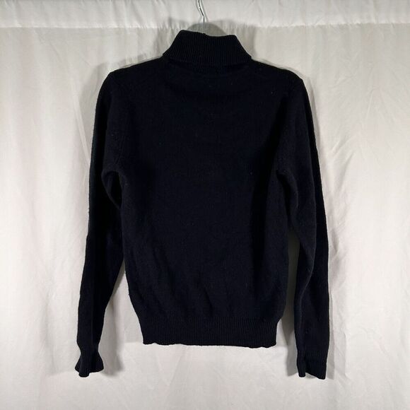Uniqlo Wool Sweater Women's XS Black Knit Long Sleeve TurtleNeck Pullover - Picture 7 of 9